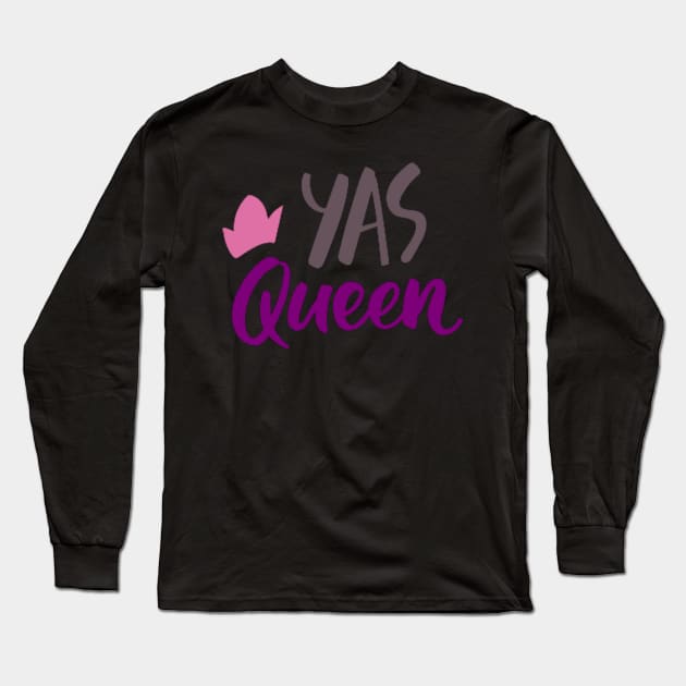 YAS QUEEN DESIGN Long Sleeve T-Shirt by The C.O.B. Store